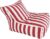 Floating Bean Bag for Pool – Original Adult Size Water Pool Floating Bean Bags – Pool Floating Bean Bag – Outdoor Stripes Bean Bag Pouf Cover- Reusable Bean Bag for Swimming, Red-Stripe, 110x120x60cm
