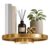 Floating Wall Shelf with Light Home Decor Vertical Display Rack