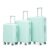 Flohover 3 Piece ABS Hard Shell Luggage Set (20″/24″/28″), 360° Spinner Wheels, Matching Color with Built-in Combination Lock, Mint Green