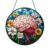 Floral Brain Stained Glass Window Suncatcher, Unique Science Art Home Decoration
