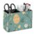 Floral Bunny Easter Eggs Desk Organizer PU Leather Caddy Holder