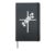 Floral Cross Flower Bouquet Aesthetic Hardcover Journal, Black
