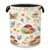 Floral Laundry Basket with Handles, Foldable Oxford Clothes Hamper with Red Mushroom,Rustic Wildflowers Portable Dirty Clothes Storage Bucket for Laundry Room Bedroom Bathroom Dorm Decor