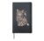 Floral Whimsical Pixiebob Pixie Bob Hardcover Journal, Black