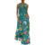 Floral Womens Sleeveless Maxi Dress Ankle Length Long Summer Dresses Casual Flowy A Line Dress Notch Neck Vacation Resort Wear Stretch,XX-Large (xx_l)