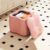 Flower-Shaped Leather Ottoman with Storage Wooden Frame Shoe Bench Multi-Purpose Footstool for Living Room Vanity Lightweight