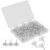 Flower Decorative Pins Push Tacks Thumb 100pcs for Cork Board Office