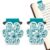 Flower Dog Paw Prints Magnetic Bookmarks Lightweight Page Tag for Reading