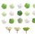 Flower Push Pins 30 Pcs Rose Thumb Tacks Clear Green
