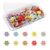 Flower Push Pins Cute, Floral Decorative Thumb Tacks, 10 Colors, 50 Pieces