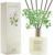 Flower Reed Diffuser Set 6.7oz Jamine Scent Diffuser with Sticks Fragrance Reed Diffuser for Bathroom Shelf Décor