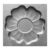Flower Shape Concrete Stepping Stone Mold, 44 cm