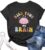FLOYU Women Teacher Shirts Kiss Your Brain Teacher Shirt Special Education Teacher Tops Casual Teacher Life Clothes Dark Grey