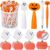 Flutesan 48 Pcs Halloween Party Favors Set Includes 24 Ballpoint Pens and 24 Sticky Note Pads, Halloween Goodie Bag Stuffers, Classroom Prize, Team Gifts for Student Teacher Office School Supplies