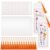 Flutesan 60 Pcs Blank Cross Stitch Bookmark Making Kit Include Cotton Blank Bookmarks with Clear Bookmark Sleeve and Tassel Cross Stitch Kit for DIY Craft Reading Book Lovers Gift Party Favor(Orange)