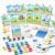 FLUXOJOY 24 Pack Kids Painting Kit, DIY Canvas Painting Set with Easels, Acrylic Paints, Brushes & Palettes, Summer Art Craft Kit for Kids Ages 4-8, Party Favors Classroom Activities Gift