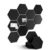 Fluxynara 10-Pack Hexagon Cork Board Alternative, Black