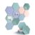 Fluxynara 10-Pack Hexagon Cork Board Alternative, Coastal Haze