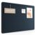 Fluxynara 23.6″ x 17.1″ Bulletin Board, Carbon Blue