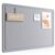 Fluxynara 23.6″ x 17.1″ Bulletin Board, Soft Gray