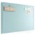 Fluxynara 47.2″ x 35.4″ Large Bulletin Board, Aqua Blue