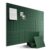 Fluxynara 48″ x 36″ Large Felt Bulletin Board, Pine Green