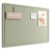 Fluxynara Bulletin Board, 23.6″ x 17.5″ Cork Board Alternative with 12 Safe Removable Adhesive Tabs, Foldable Felt Pin Board for Home Office, Classroom, Bedroom,Entryway for Walls—Sage