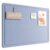 Fluxynara Bulletin Board, 23.6″ x 17.5″ Cork Board Alternative with 12 Safe Removable Adhesive Tabs, Foldable Felt Pin Board for Home Office, Classroom, Bedroom,Entryway for Walls—Soft Periwinkle