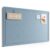 Fluxynara Bulletin Board,35.4″ x 23.6″ Cork Board Alternative with 12 Safe Removable Adhesive Tabs, Foldable Felt Pin Board for Home Office, Classroom, Bedroom,Entryway for Walls—Dusty Blue