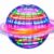 Flying Orb Ball with RGB LED Lights – Rechargeable Hand-Controlled Boomerang Spinner Toy for Indoor & Outdoor Play, Interactive Hover Flying Ball Gift for Kids, Teens & Adults Ages 6+