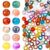 FNANJWQ 100Pcs Acrylic Large Hole, 12mm Glass Beads for Jewelry Making