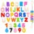 FNANJWQ 36 Pcs Large Letter Beads 3D Bubble Chunky Big Alphabet Beads
