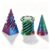 FNANJWQ Spiral Cone Fidget Toys 3 Pack, 3D Printed Fidget Toys Impossible Cone & Pyramid Spiral Toy Stress Relief Focus Tool Cool Office Desktop Decoration Gifts for Adults, Blue-Green