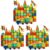 FNJO Magnetic Tiles, 100PCS Building Blocks, STEM Magnets Building Toy Set, Preschool Kindergarten Construction Stacking Toy, School Teacher Supplies, Classroom Must Haves (Pack of 3)