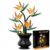 FNSJFYZS Bird of Paradise Building Set, Artificial Flower Bonsai Model Kit for Adults, Creative Botanical Collection, Home Office Desk Decor, DIY Craft Kit, Birthday Gifts (451 Pcs)