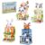 FNSJFYZS Cat Street View Building Set, Modular Animal City Shop Model