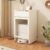 FNXBDPA Robot Vacuum Stand Cabinet Wooden Storage Stand Side Table with Storage Cabinet(B)