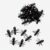 Foaaseea 30 Pack Plastic Fake Ants, 1.6 Inch Realistic Black Insect Toys for Party Decorations, Halloween Prank Props, Cake Toppers and Sensory Bins