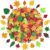 Foam Letter Stickers, 7 Sheets 3D Glitter Foam Stickers, Colorful Self-Adhesive EVA Foam Letters for Kids DIY Crafts Scrapbooking Party Supplies Classroom Home Decor (Fall Leaf)