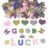 Foam Letter Stickers Glitter Alphabet Sticker Self-Adhesive 3D Stickers Bulk for Scrapbook Supplies DIY Crafts Gift Wrapping Card Party Home Decor (Set A 217PC)