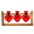 Focket Plant Propagation Station, Heart Shaped Wood Stand with 3 Colorful Transparent Borosilicate Glass Vases Propagation Vases, Hydroponic Plant with Easy Root Observation