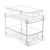 Fockety 2 Tier Multi Purpose Bathroom Under Sink Organizer (Clear)