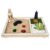 Foerlskll Zen Garden for Desk, DIY Mini Zen Garden Kit Desk Sand with Raking Tools, Eastern Aesthetic Decor for Home & Office, 8.46×6.89×0.59inch