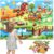 Foilswirl Farm Animals Felt Story Board Set 48pcs 47× 35 Inch Interactive Montessori Birthday Gift Board for Toddlers Storytelling Flannel Early Learning Hanging for Kids Children