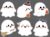 FOIMAS 24 Pack Halloween Sticky Notes, Ghost Sticky NotePads Self Adhesive Memo Pads for Student Adult School Classroom Home Office Gift Party Favor Supply