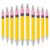 FOIMAS 30pcs Teacher Pens Bulk Back to School Pen Cute Ballpoint Pens Best Teaching Thank You Gifts for Office School Preschool Back to School Stationery Supply, Pink & Yellow