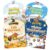 FOKI Reusable Sticker Book for Kids 3-5, Trifold 4 Seasons Animal Scenes