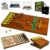 Foldable 23 inches Horse Race Board Game with Luxury Metal Numbered Horses