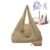 Foldable Keychain Tote Bag, Shopping Tote Bag With Leather Keychain Pouch