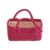 Foldable Laundry Basket, Fabric Storage Basket with Handles (Hot Pink, M)